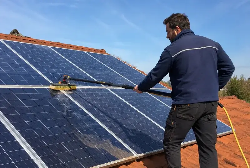 Nettoyage et entretien de panneaux solaires à Sansa