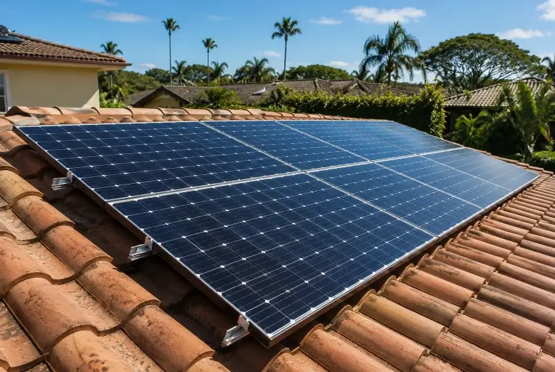 Installation de panneaux solaires à Sansa